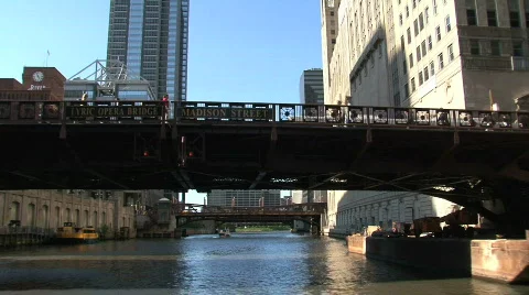 Chicago River Stock Footage 441812
