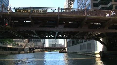 Chicago River Stock Footage