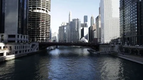Chicago River Stock Footage 82589293