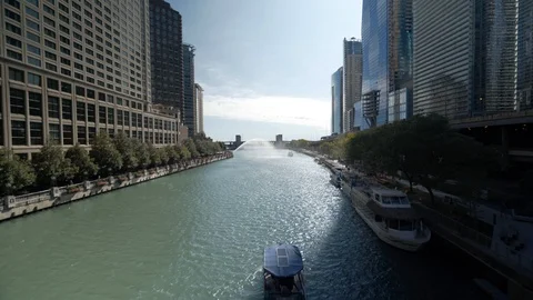 Chicago River Stock Footage 119075192
