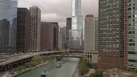 Chicago River Stock Footage 166129234
