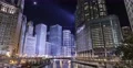 Chicago river at night, Chicago time lapse 4k or 4k+ Resolution
