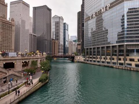 Chicago River Stockfoto's