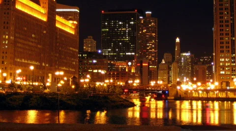 Chicago River Timelapse Stock Footage 101730