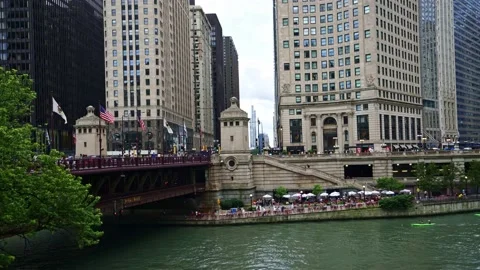 Chicago River Timelapse Video stock 156483458