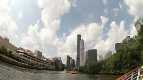 Chicago River Tour 2 Stockbeeldmateriaal 21430904