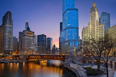 Chicago riverside. 写真素材
