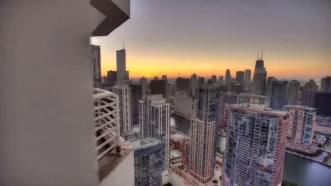 Chicago Rooftop Timelapse 動画素材 78486172