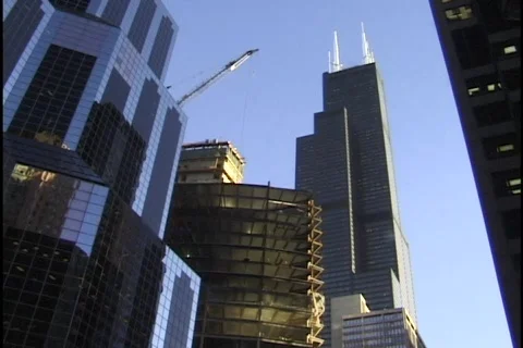 Chicago Sears Tower 2 Stock Footage 297055