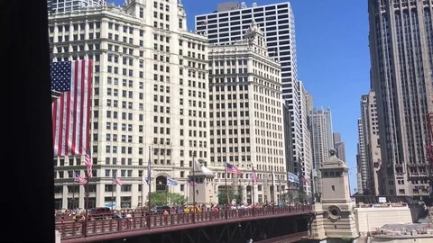 Chicago-side view 1 Stock Footage 92054781