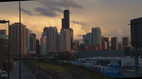 Chicago sky line time lapse Stock-Footage 44815173