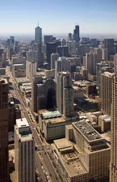 Chicago from the sky Stock Photos