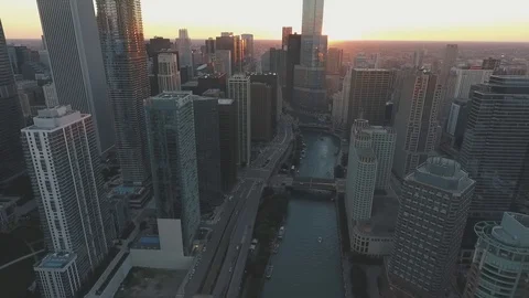 Chicago Skyline 5 스톡 동영상 98977696