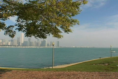 Chicago Skyline 6 Stock Footage 491340