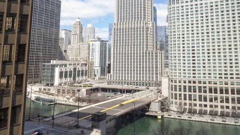 Chicago Skyline Bridge timelapse Stock-Footage 115777729