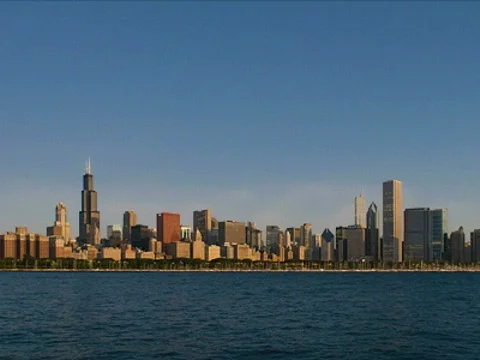 Chicago Skyline Endless Loop – Faster/Wider 400x300 動画素材 857365