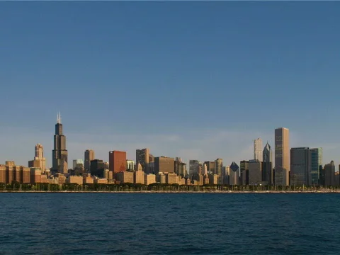 Chicago Skyline Endless Loop – Faster/Wider 640x480 Stock-Footage 857374