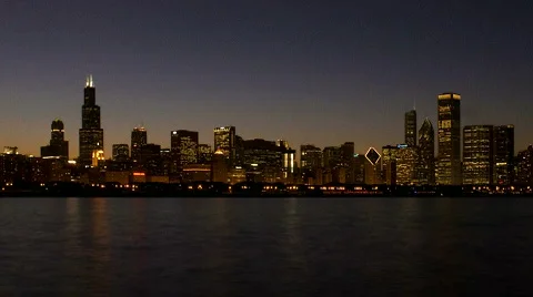 Chicago Skyline Endless Loop – Slower/Closer 480x270 Stock Footage 857099