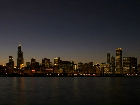 Chicago Skyline Endless Loop – Slower/Closer 640x480 Stockbeeldmateriaal 857122