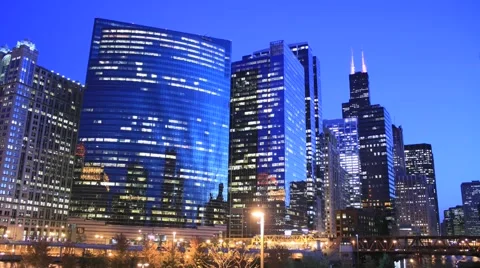 Chicago Skyline Stock Footage 889593