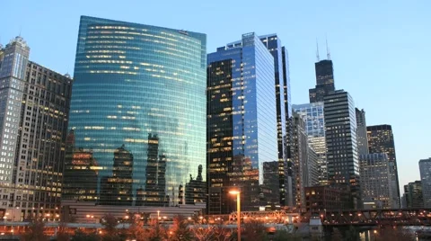 Chicago Skyline Stock Footage 890054