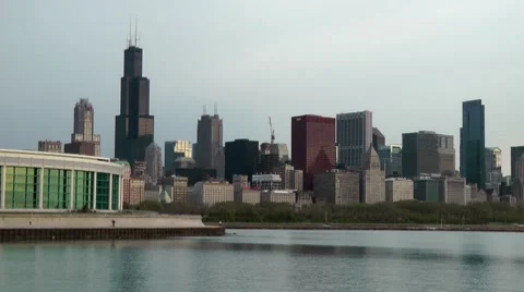 Chicago Skyline Stock Footage 7740376