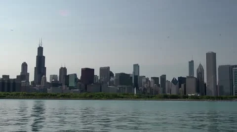 Chicago Skyline Stock Footage 11063637