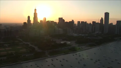 Chicago Skyline 動画素材 36769610