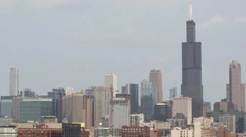 Chicago Skyline Stock Footage 40645195