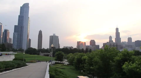Chicago Skyline Vídeos de archivo 49543568