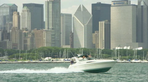 Chicago skyline 스톡 동영상 49705205