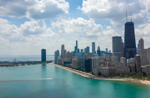 Chicago Skyline Hyperlapse Stock Footage 129428288