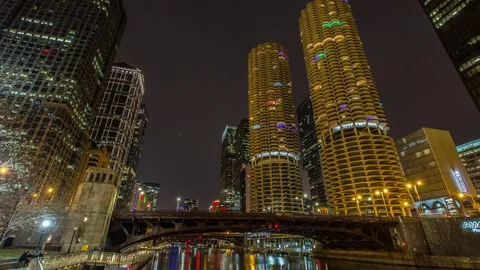 Chicago Skyline Pan Vidéo 83601835