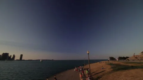 Chicago Skyline Pan, Wide Vídeo Stock 58930236