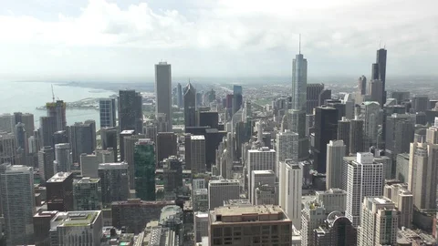Chicago skyline panoramic view Stock Footage 91780588
