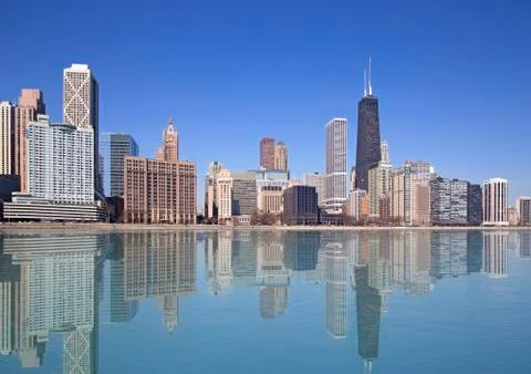 Chicago skyline Stock Photos