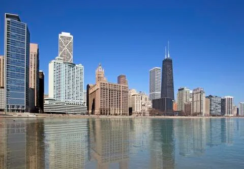 Chicago skyline Stock-Fotos