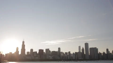 Chicago Skyline Tilt, Medium Vídeo Stock 58930278