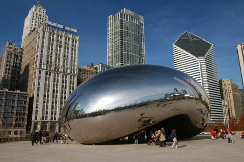 Chicago Skyline Time Lapse Stock Footage 332319