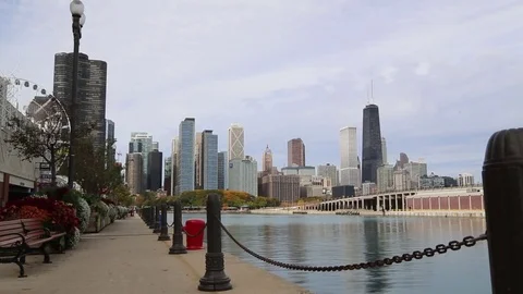 Chicago Skyline Time-lapse  Stock Footage 73220697