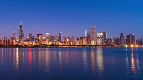 Chicago Skyline Time-lapse Stock Footage 271032077