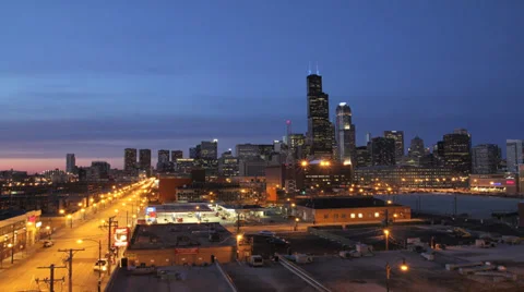 Chicago Skyline Timelapse Stock Footage 32280885