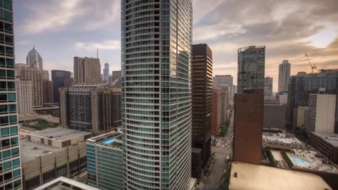Chicago Skyline Timelapse 動画素材 78486165