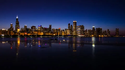 Chicago skyline timelapse Vidéo 146879923