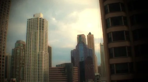  Chicago skyline timelapseB Stock Footage 1060604