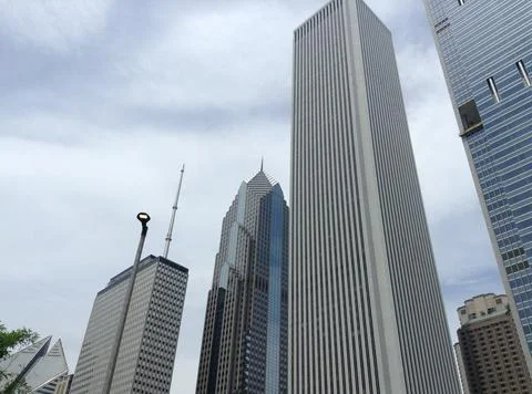 Chicago Skyscraper Scene Stock Photos