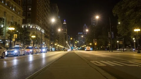 Chicago - Slider Move in the South Loop Along Michigan Avenue - 4K Timelapse Video stock 81157448