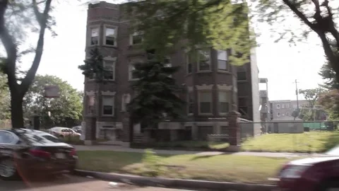 Chicago South Side Driving Stockbeeldmateriaal 79020965