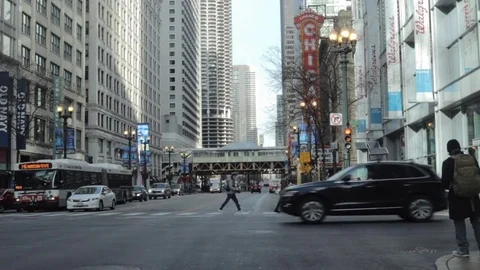 Chicago State Street Video stock 82797750