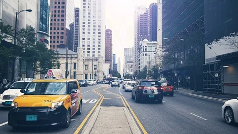 Chicago Street Stock Footage 123368963